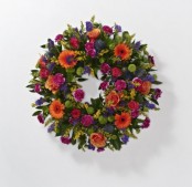 Vibrant loose wreath